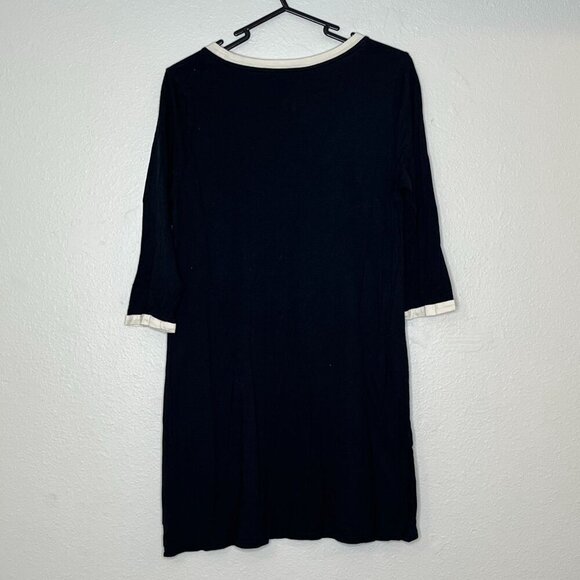 Kate Spade Intimates Light Sleeper Heavy Dreamer Pajama Black White Trim‎ Medium - Picture 4 of 6